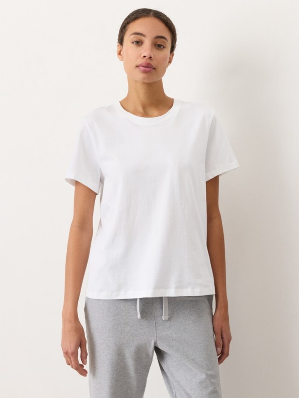 pact - 100% organic cotton Women's White Softspun Essential Crewneck Tee Large
